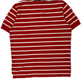 Polo By Ralph Lauren Striped Polo Shirt - XL Red Cotton