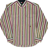 Tommy Hilfiger Striped Shirt - Large Multicoloured Cotton