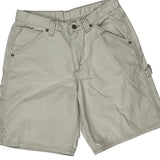 Dickies Carpenter Shorts - 28W UK 8 Beige Cotton