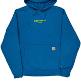 Carhartt Hoodie - Large Blue Cotton