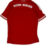 Bayern Munich Age 11-12 Adidas Football Shirt - Medium Red Polyester