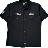 Badlands Dickies Short Sleeve Shirt - Large Black Polyester