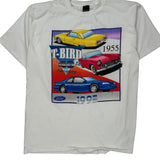 Ford Thunderbird 40Th Anniversary Unbranded Graphic T-Shirt - XL Multicoloured Cotton