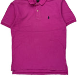Age 10-12 Polo By Ralph Lauren Polo Shirt - Medium Pink Cotton