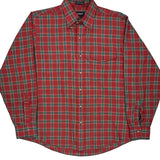 Gant Checked Shirt - Large Red Cotton Blend