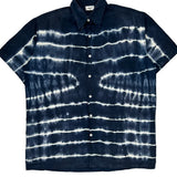 X-Mail Short Sleeve Shirt - Large Blue Cotton