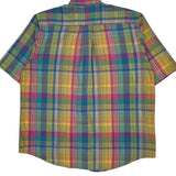 Nautica Checked Short Sleeve Shirt - Large Multicoloured Cotton