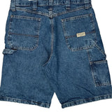 Wrangler Carpenter Shorts - 34W 10L Blue Cotton