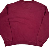 Starter Sweatshirt - Large Burgundy Cotton