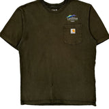 City Of Lafayette Parks Carhartt T-Shirt - Medium Green Cotton