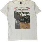 Green Bay Packers Fruit Of The Loom Graphic T-Shirt - XL White Cotton