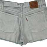 Levis Denim Shorts - 30W UK 10 Light Wash Cotton