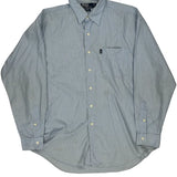 Polo By Ralph Lauren Striped Shirt - Large Blue Cotton