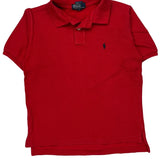 Age 7 Polo By Ralph Lauren Polo Shirt - Small Red Cotton