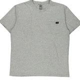 Dickies Tall T-Shirt - XL Grey Cotton Blend