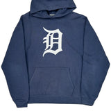 Detroit Tigers Mlb Hoodie - 2XL Blue Cotton Blend