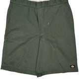 Dickies Chino Shorts - 38W 9L Green Cotton Blend