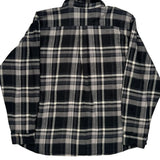 Dickies Checked Flannel Shirt - 2XL Black & White Cotton