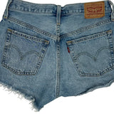 Levis Denim Shorts - 28W UK 8 Light Wash Cotton