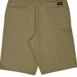 Dickies Chino Shorts - 36W 11L Khaki Polyester Blend