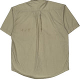 Lacoste Checked Short Sleeve Shirt - XL Beige Cotton