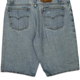 Levis Denim Shorts - 34W 10L Light Wash Cotton