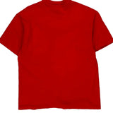 Blank Hanes Single Stitch T-Shirt - Large Red Cotton
