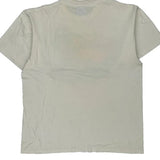 Oneita Single Stitch T-Shirt - Large White Cotton