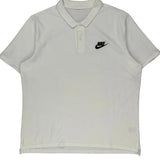 Nike Polo Shirt - XL White Cotton