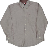 Tommy Hilfiger Striped Shirt - XL Red Cotton