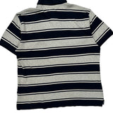 Tommy Hilfiger Striped Polo Shirt - XL Grey Cotton