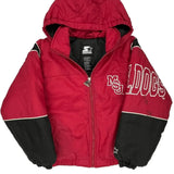 Age 10-12 Starter Spellout Puffer - Medium Black Nylon