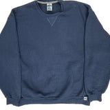 Russell Athletic Sweatshirt - XL Navy Cotton Blend