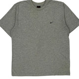 Nike T-Shirt - Large Grey Cotton