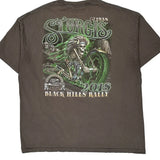 Sturgis 2018 Black Hills Rally Hot Leathers Graphic T-Shirt - 2XL Gray Cotton