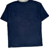 Swoosh Logo Nike Striped T-Shirt - XL Orange Cotton