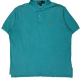 Polo By Ralph Lauren Polo Shirt - 2XL Blue Cotton