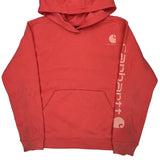 Age 14 Carhartt Hoodie - XL Red Cotton
