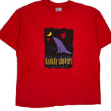 Made In USA Single Stitch Hanes Graphic T-Shirt - XL Red Cotton