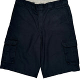 Dickies Cargo Shorts - 34W 11L Black Cotton