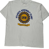 Atlanta Assembly Plant Unbranded Graphic T-Shirt - Large White Cotton