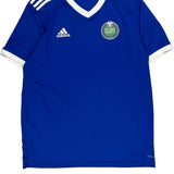 Felake County Adidas Football Shirt - Large Blue Polyester
