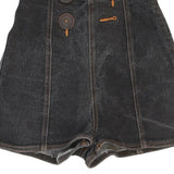 Age 5-6 Fendissime Denim Shorts - 22W 15L Black Cotton