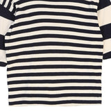 Age 12 Moschino Striped T-Shirt - Medium Navy Cotton