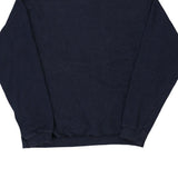 Hanes Sweatshirt - Large Navy Cotton Blend