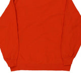 Fruit Of The Loom Sweatshirt - Medium Orange Cotton Blend