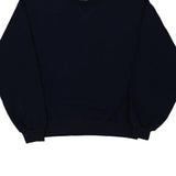 Fruit Of The Loom Sweatshirt - Small Navy Cotton Blend