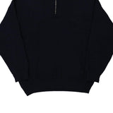 Surf Soul 1/4 Zip - XL Navy Cotton Blend
