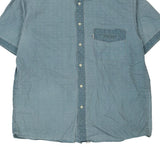 White Tab Levis Short Sleeve Shirt - XL Blue Cotton
