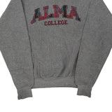 ALMA Pro Weave College Sweatshirt - Small Grey Cotton Blend